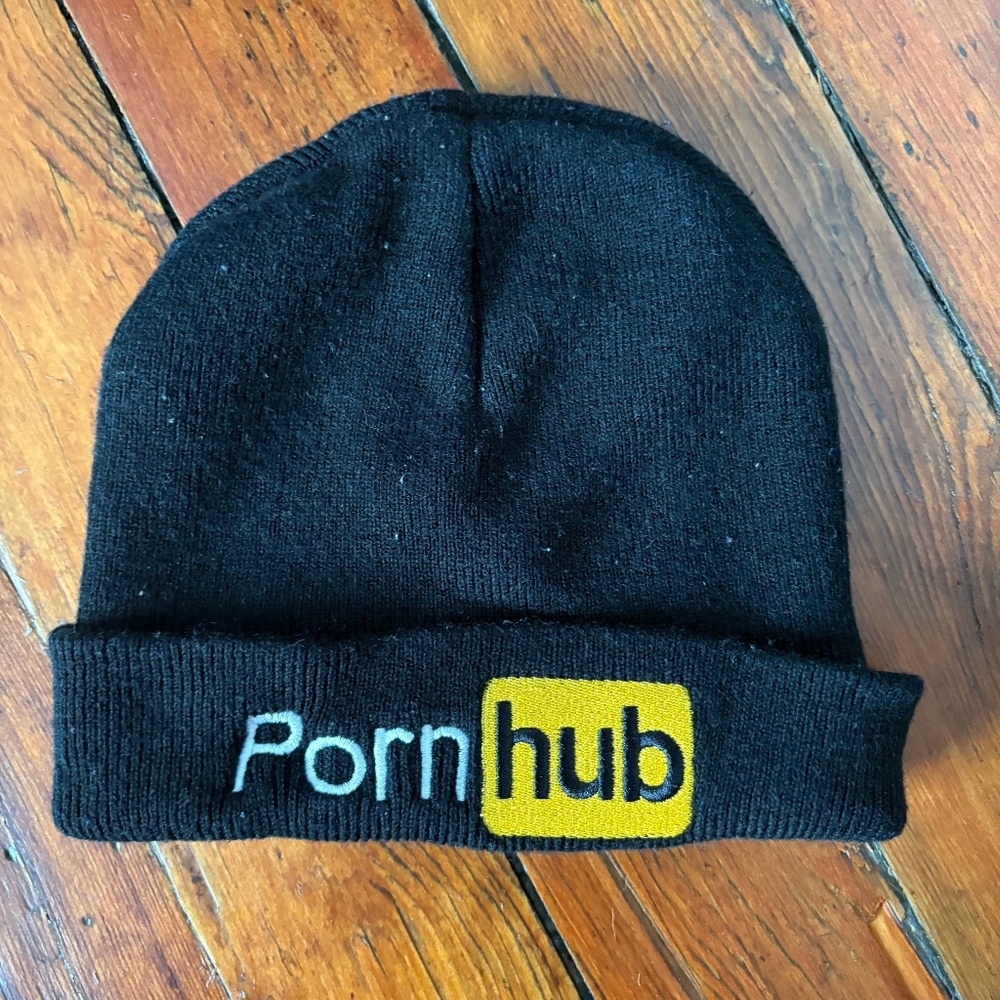 PornHub black beanie